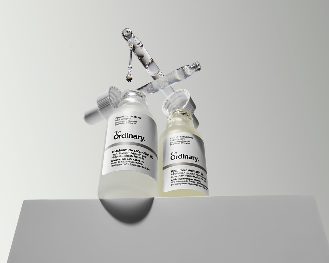 The Ordinary Niacinamide 10% + Zinc 1% serum bottle